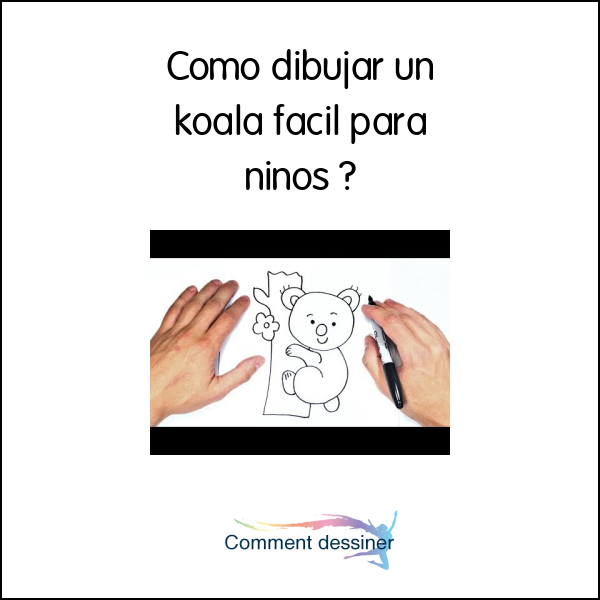 Como dibujar un koala facil para niños